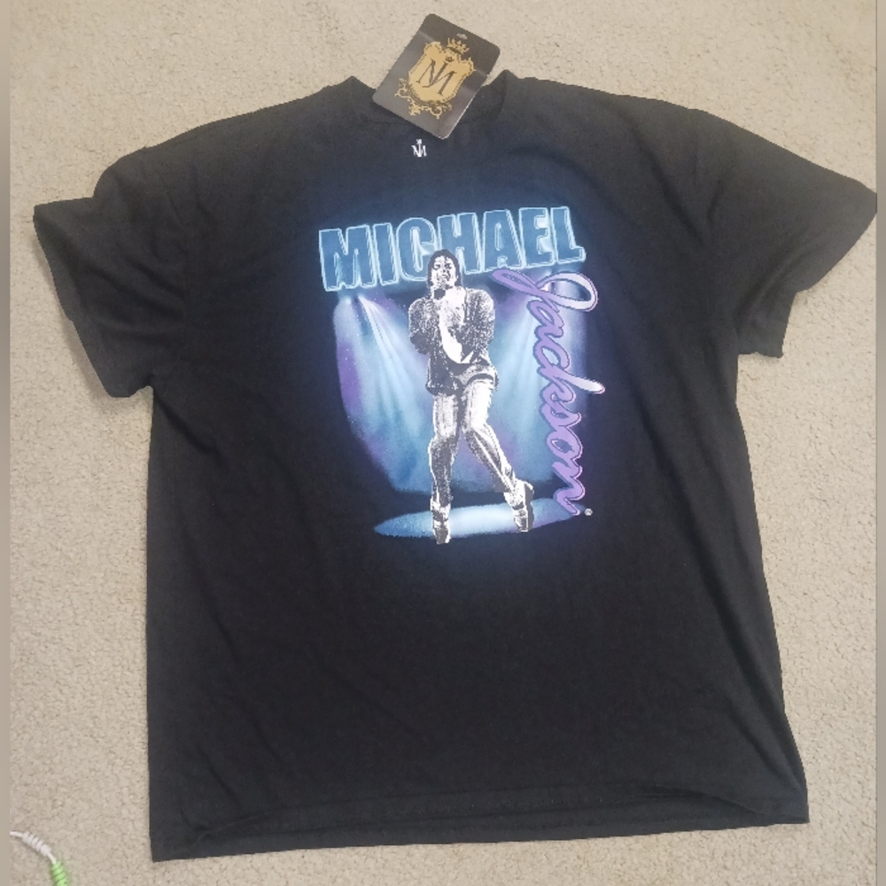 New, Unworn With Tags Collectible Michael Jackson Tour Shirt Unisex Size XL
